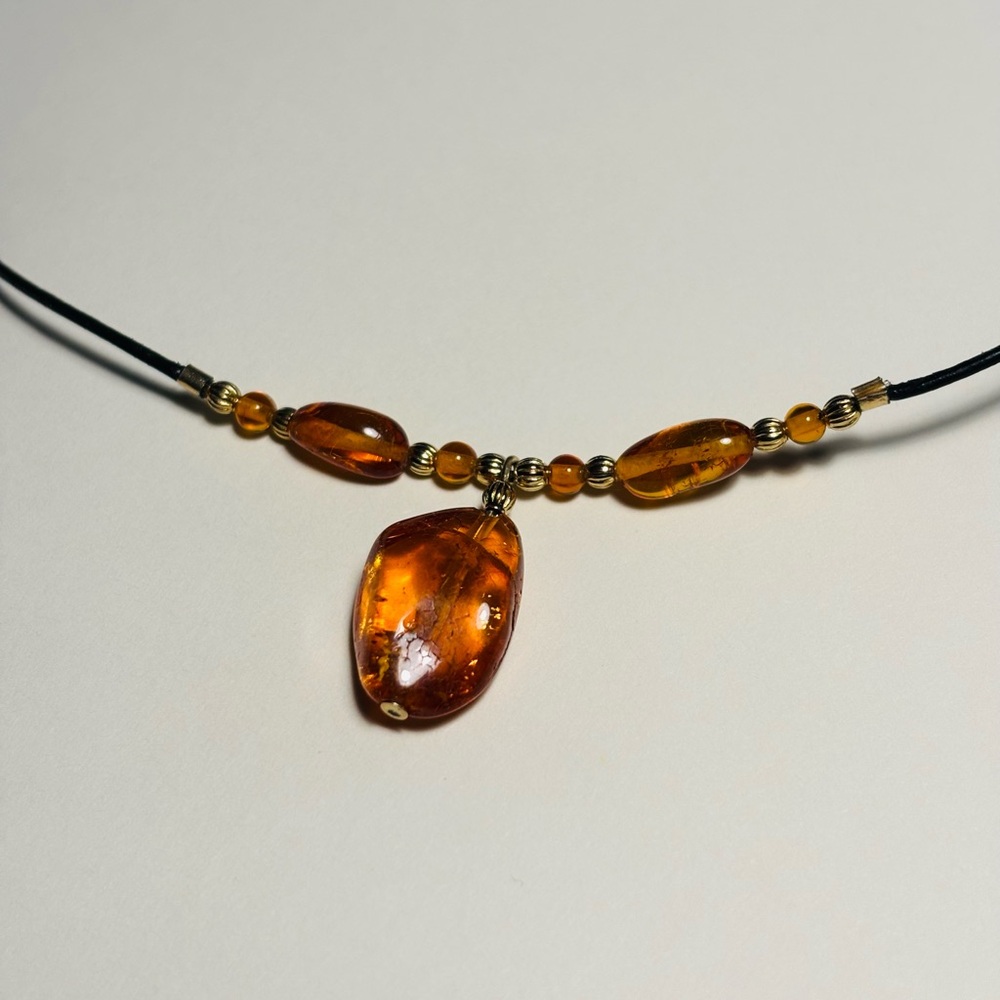 Elegant Amber Necklace